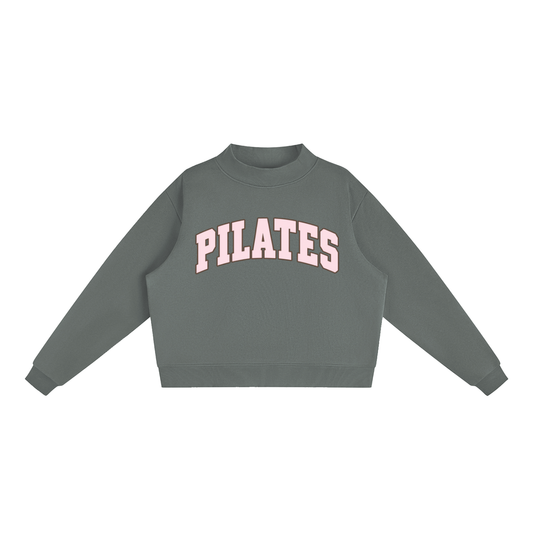 PILATES Fleece Mock-Neck Sweatshirt