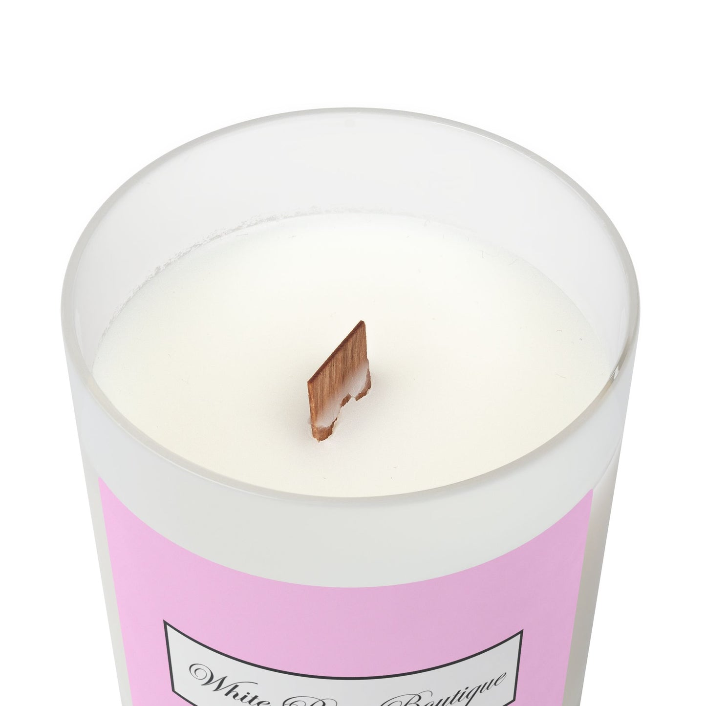 Frosted Glass Candle, 11oz - Vanilla