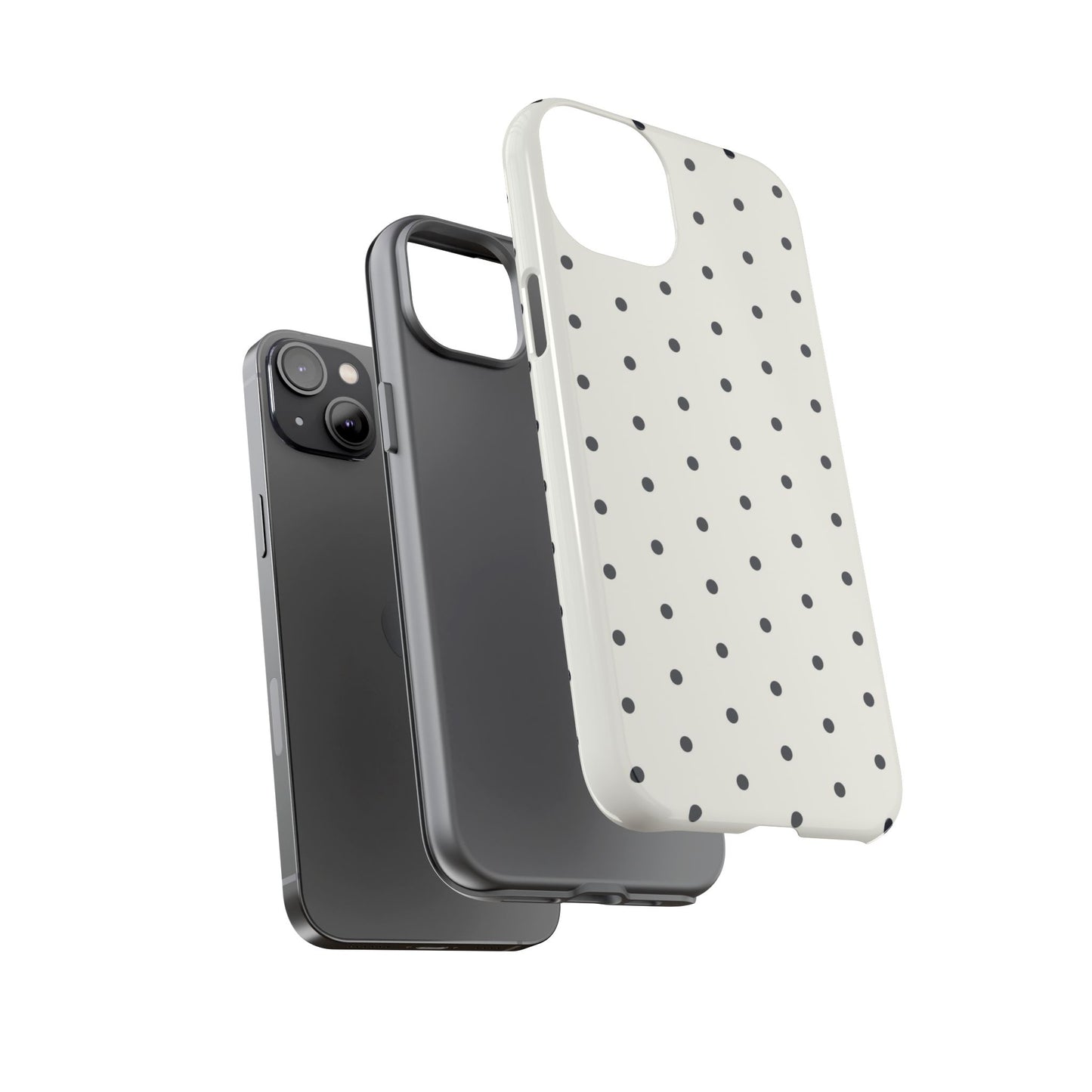 White Polka Dot Tough Case