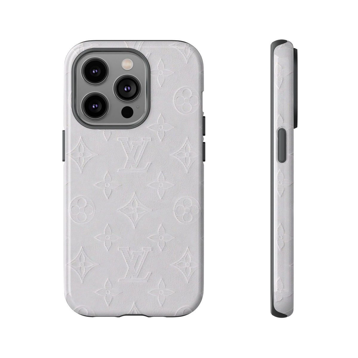 White Monogram Case