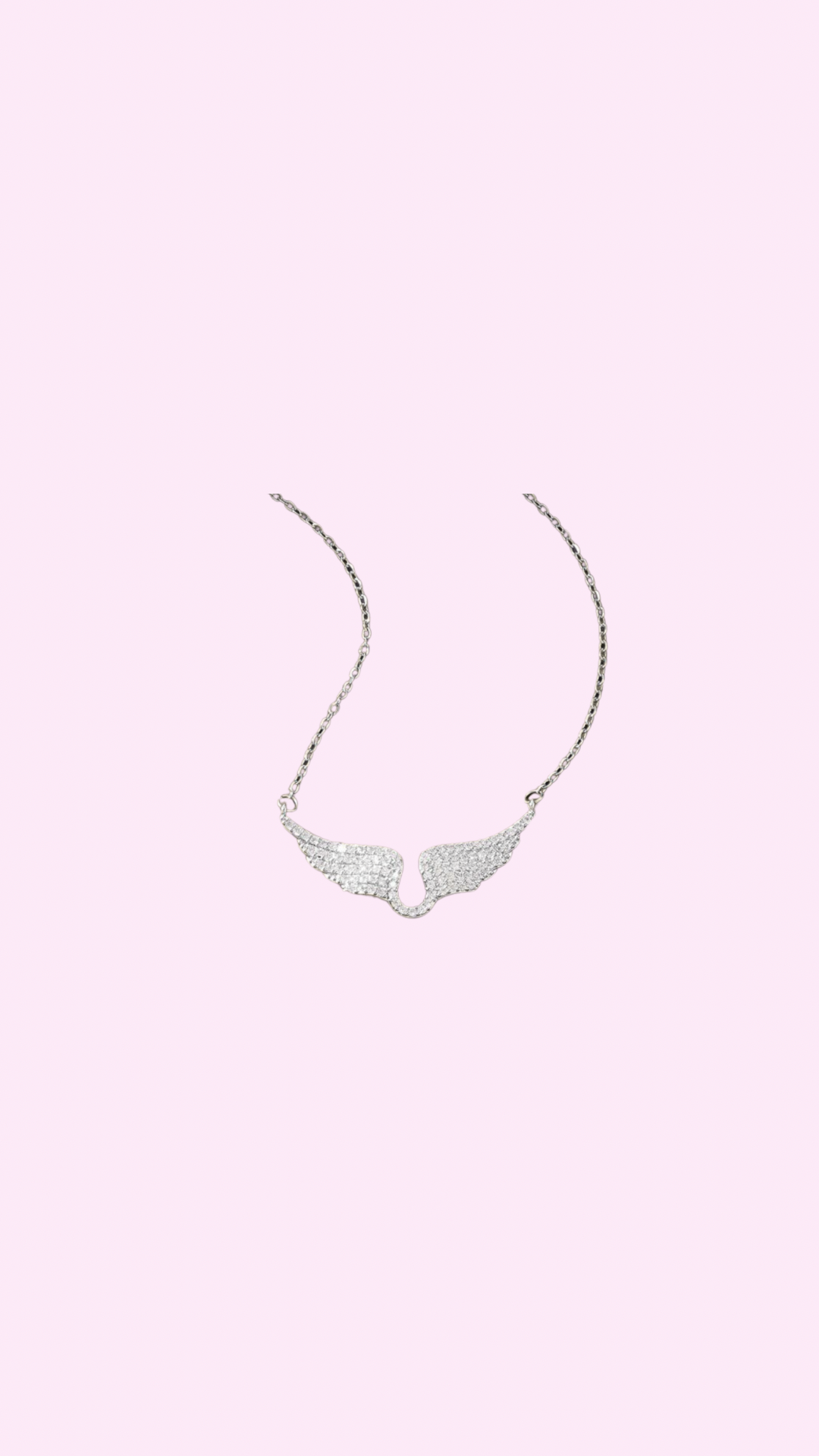 Silver Angel Wing Necklace