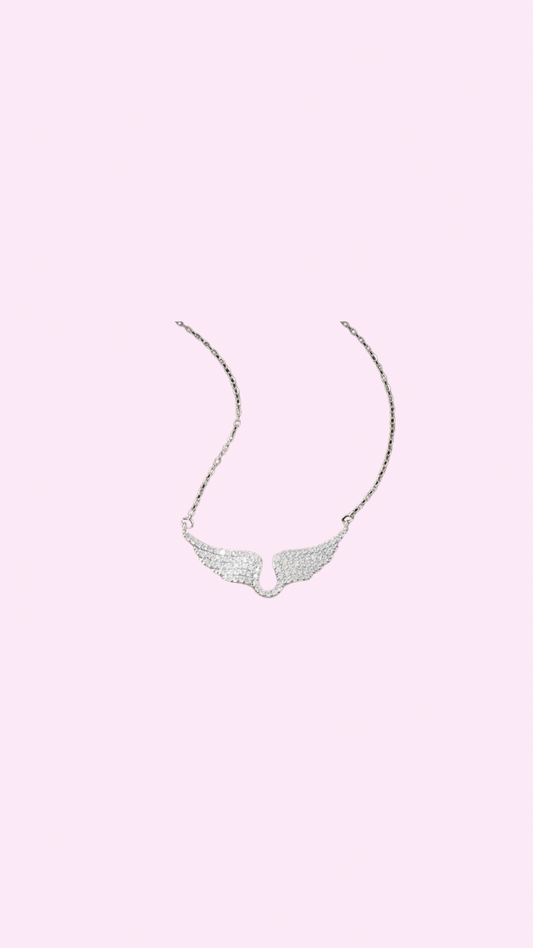 Silver Angel Wing Necklace