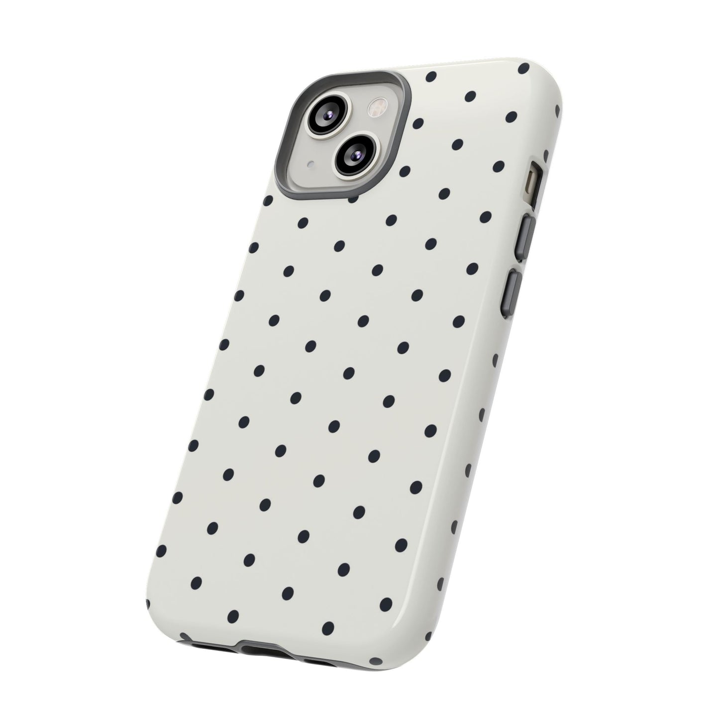 White Polka Dot Tough Case