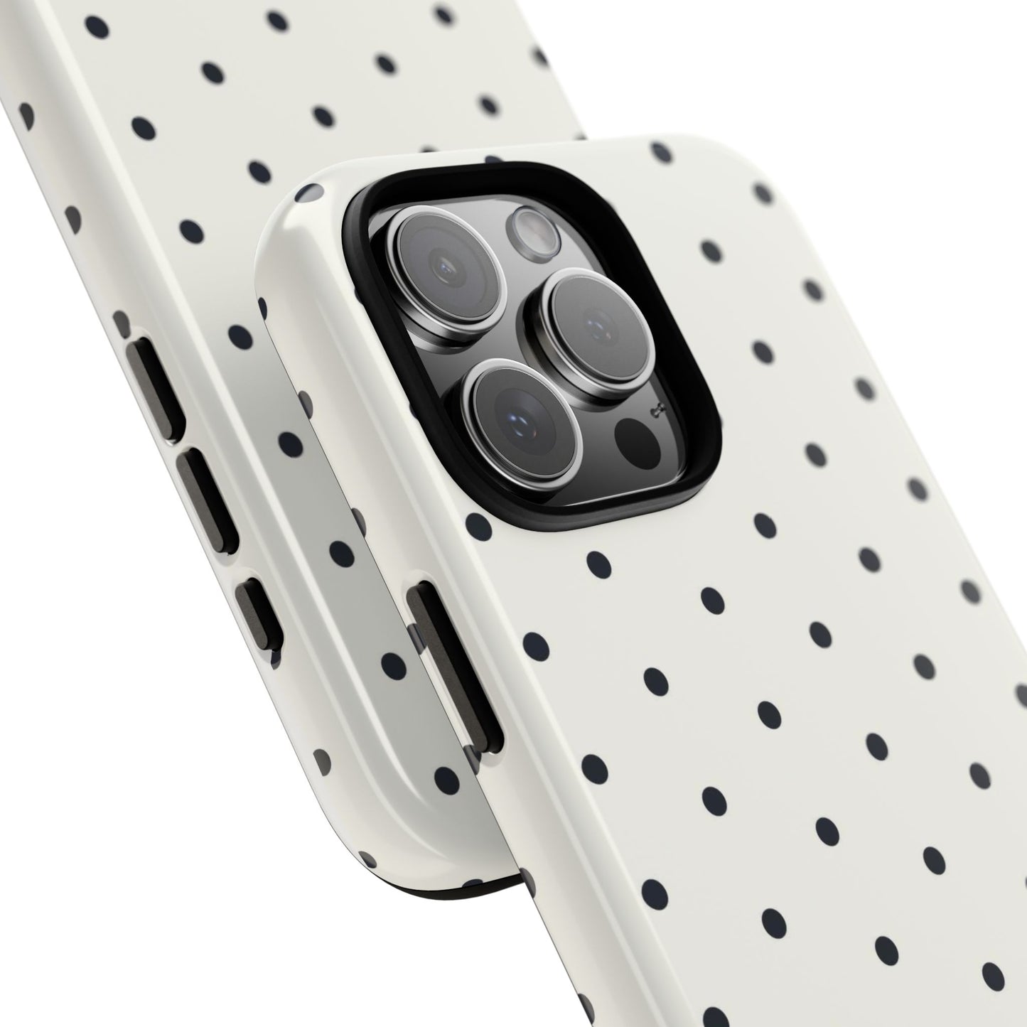 White Polka Dot Tough Case