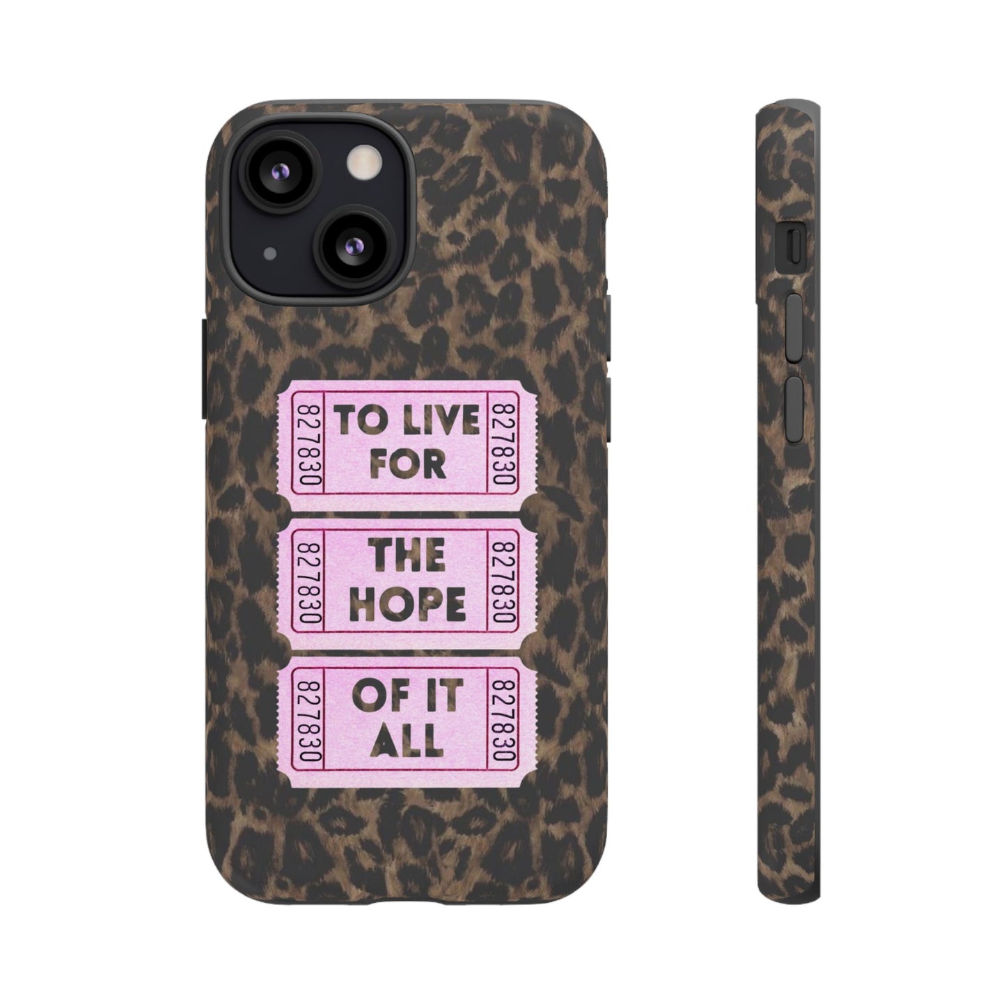 TO LIVE FOR THE HOPE OF IT ALL