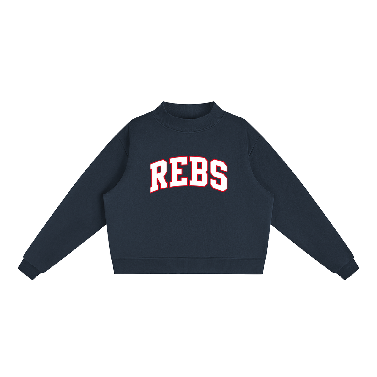 REBS Fleece Mock-Neck Sweatshirt