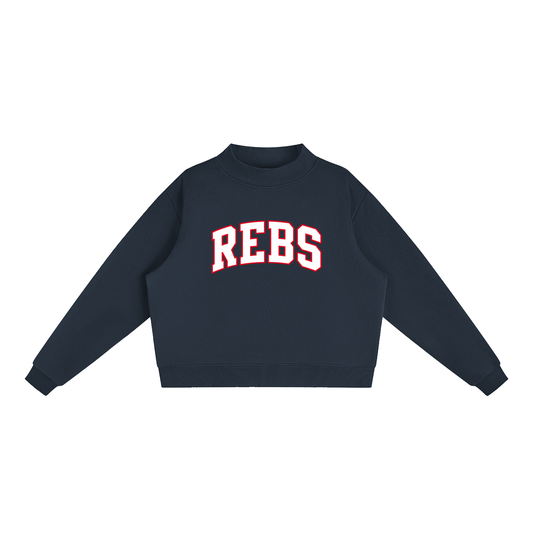REBS Fleece Mock-Neck Sweatshirt