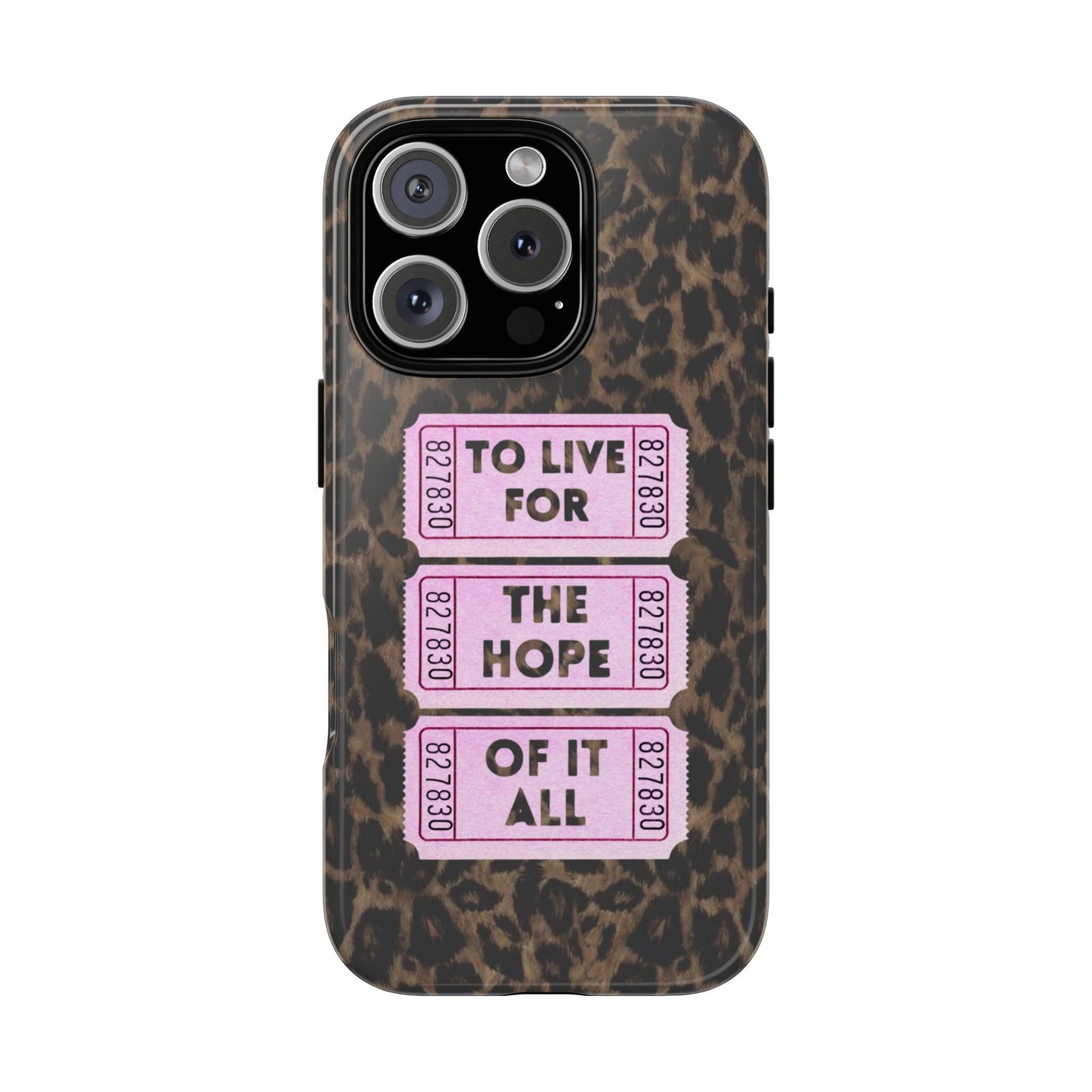 TO LIVE FOR THE HOPE OF IT ALL