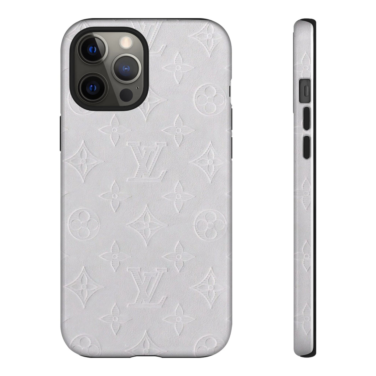 White Monogram Case