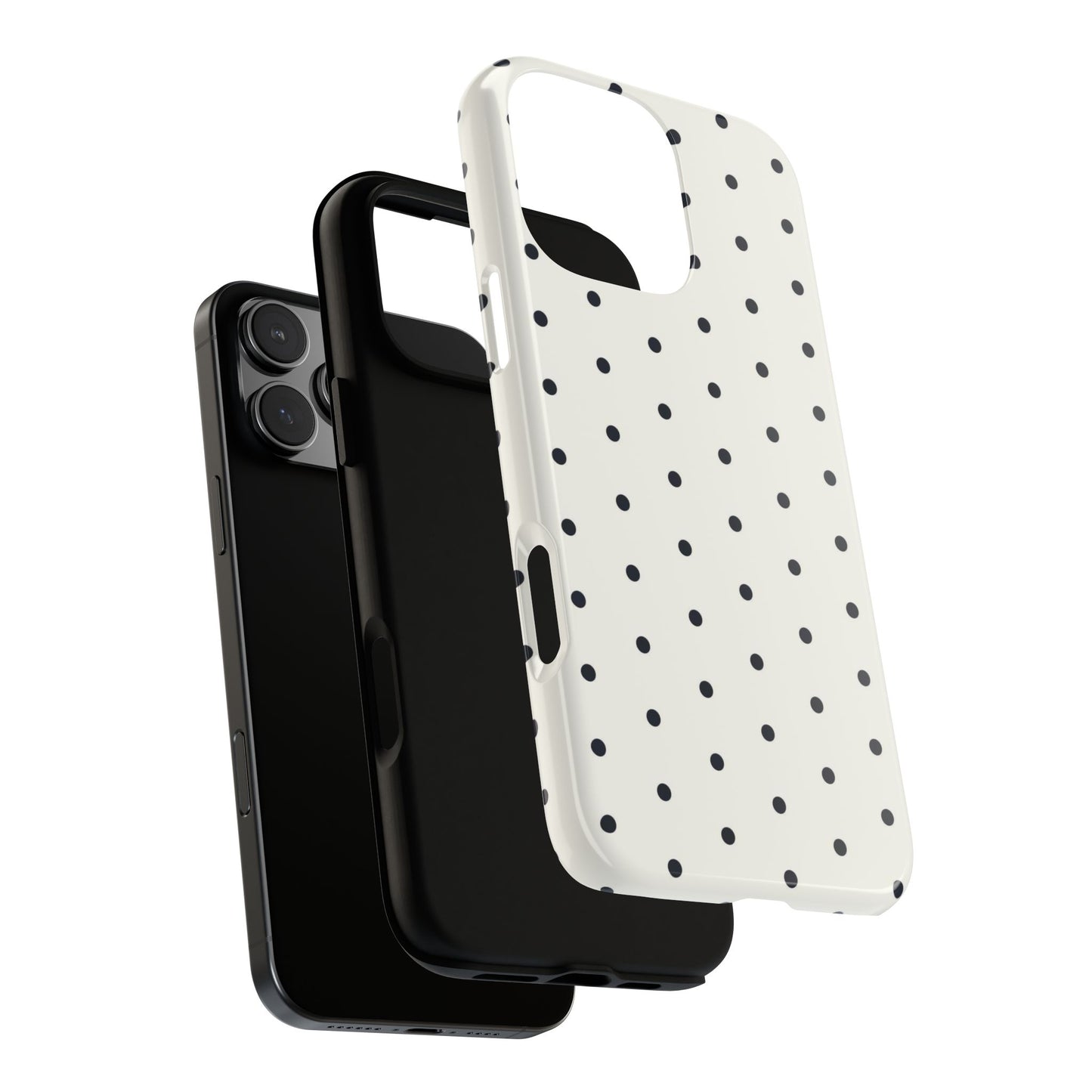 White Polka Dot Tough Case