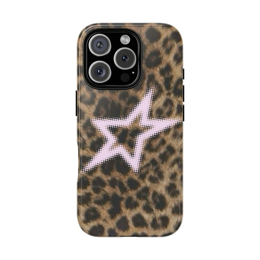 Pink Star Cheetah Case