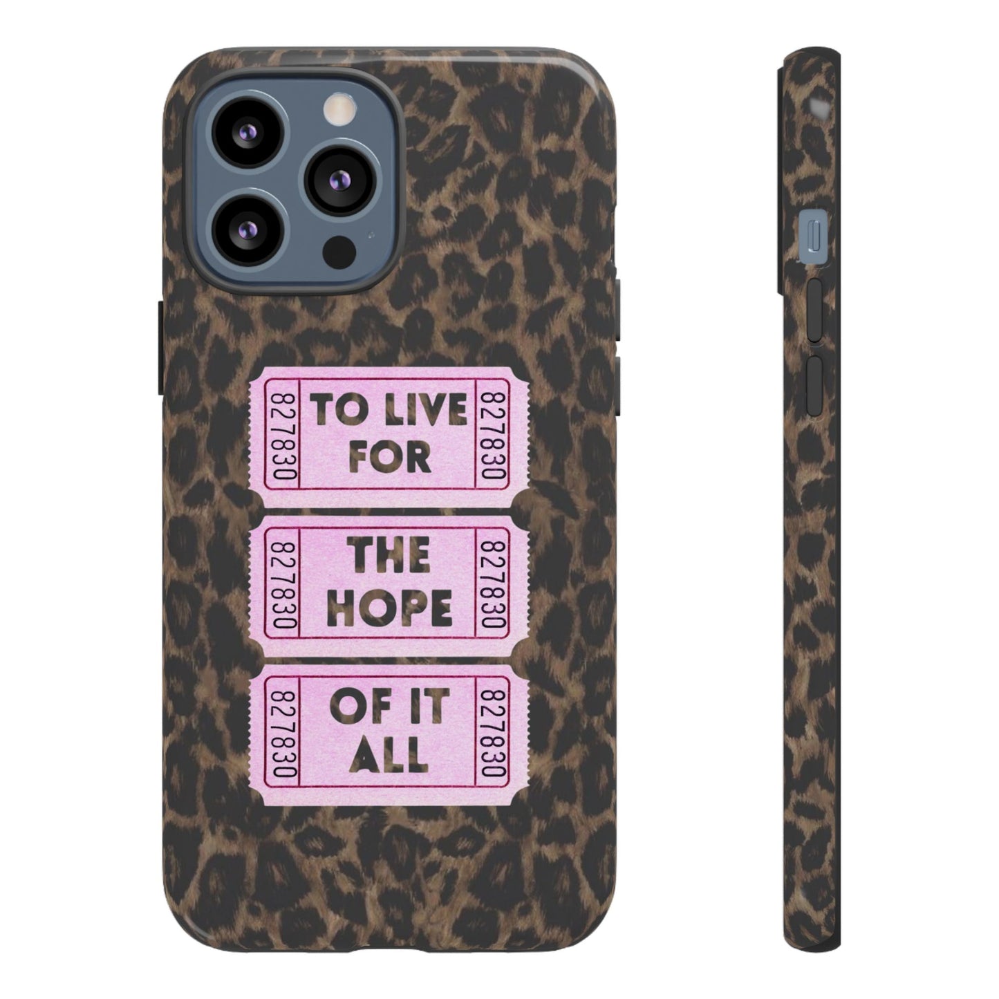 TO LIVE FOR THE HOPE OF IT ALL