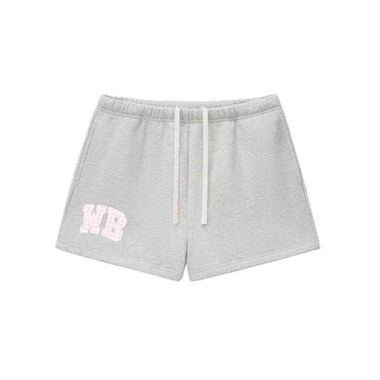 WB GINGHAM Fleece Drawstring Sweatshorts - Matching Shorts