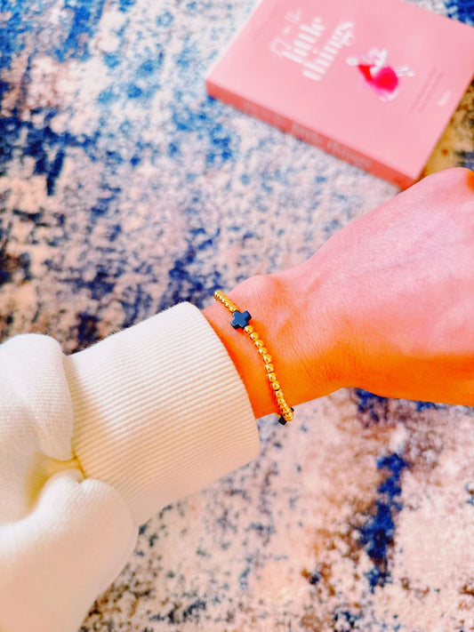 Navy Gold Evie Bracelet