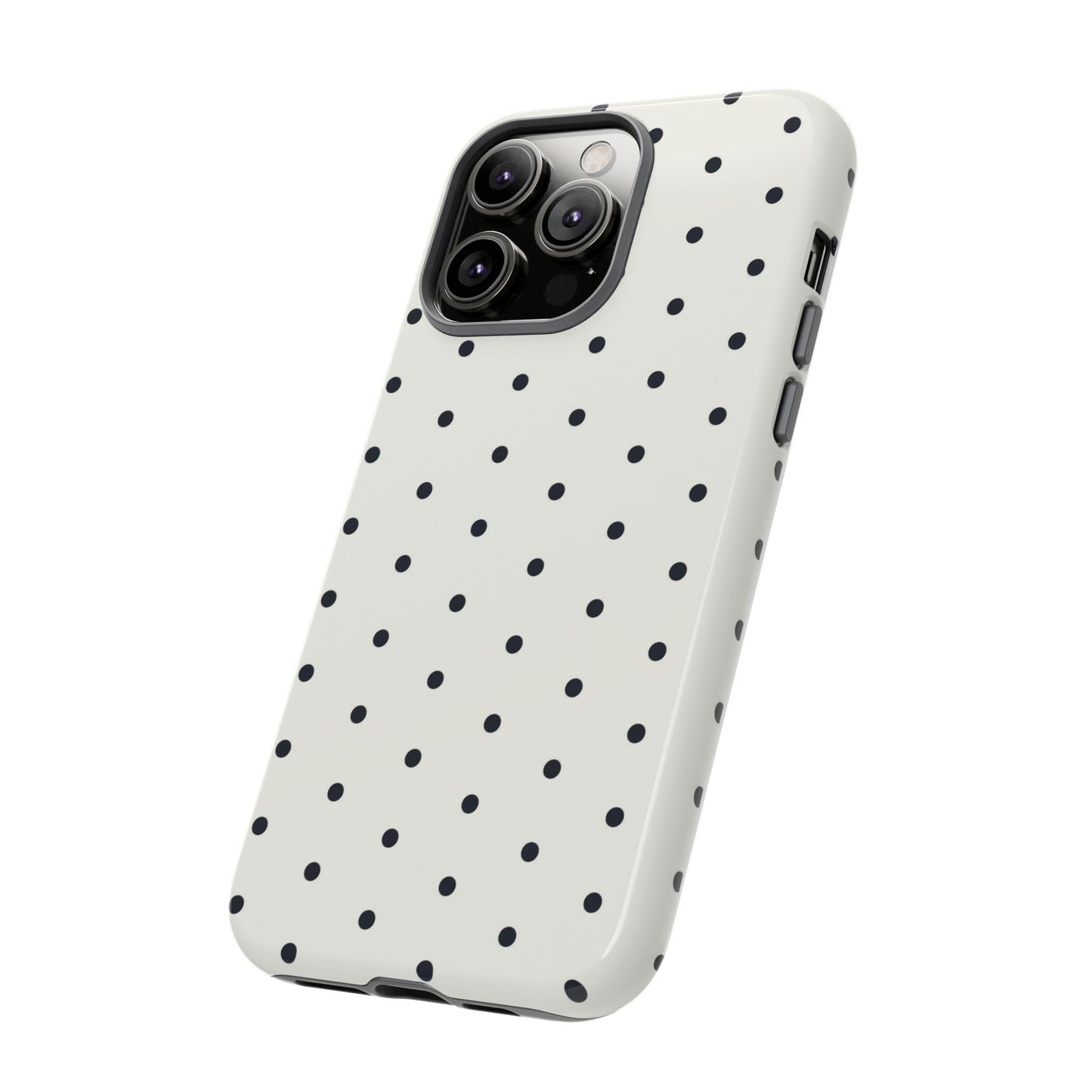 White Polka Dot Tough Case