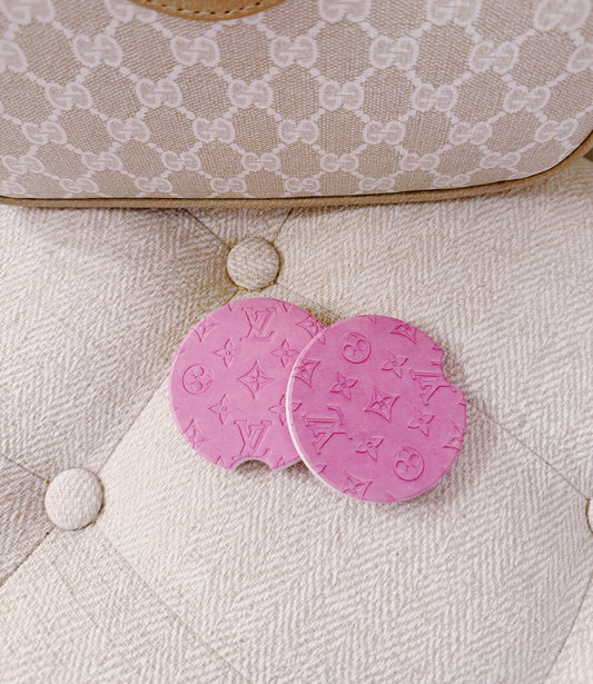 LOUIE PINK SOAPSTONE CAR CUP HOLDERS