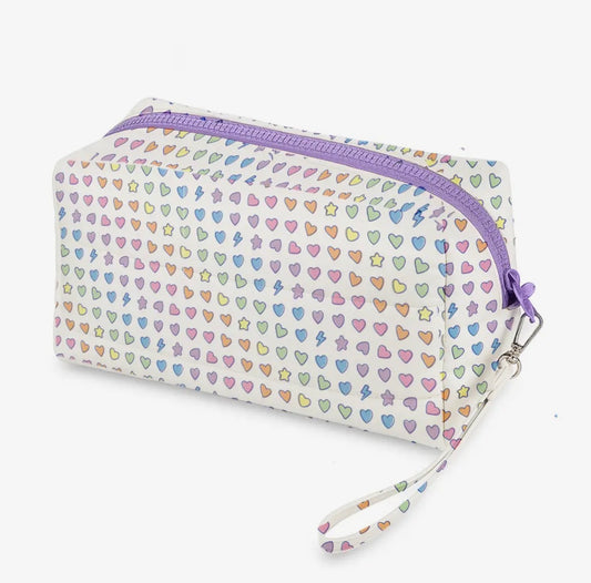 Disco Hearts Makeup Bag