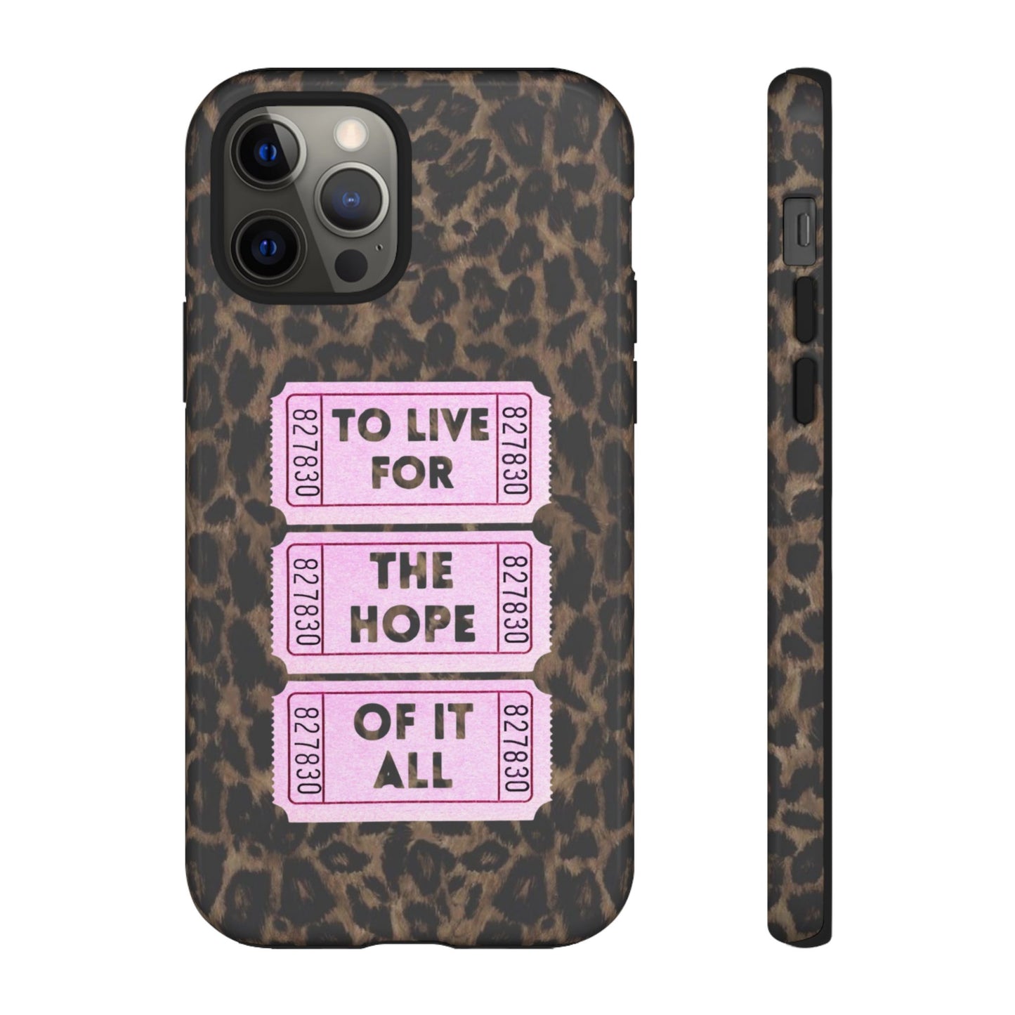 TO LIVE FOR THE HOPE OF IT ALL