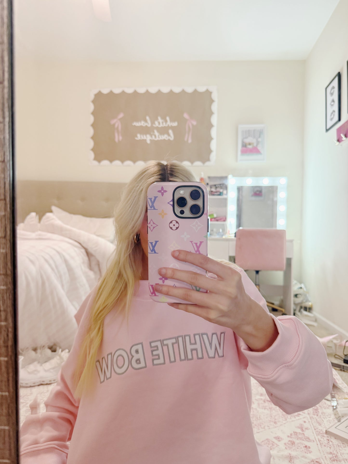 Signature Pink Mock Neck