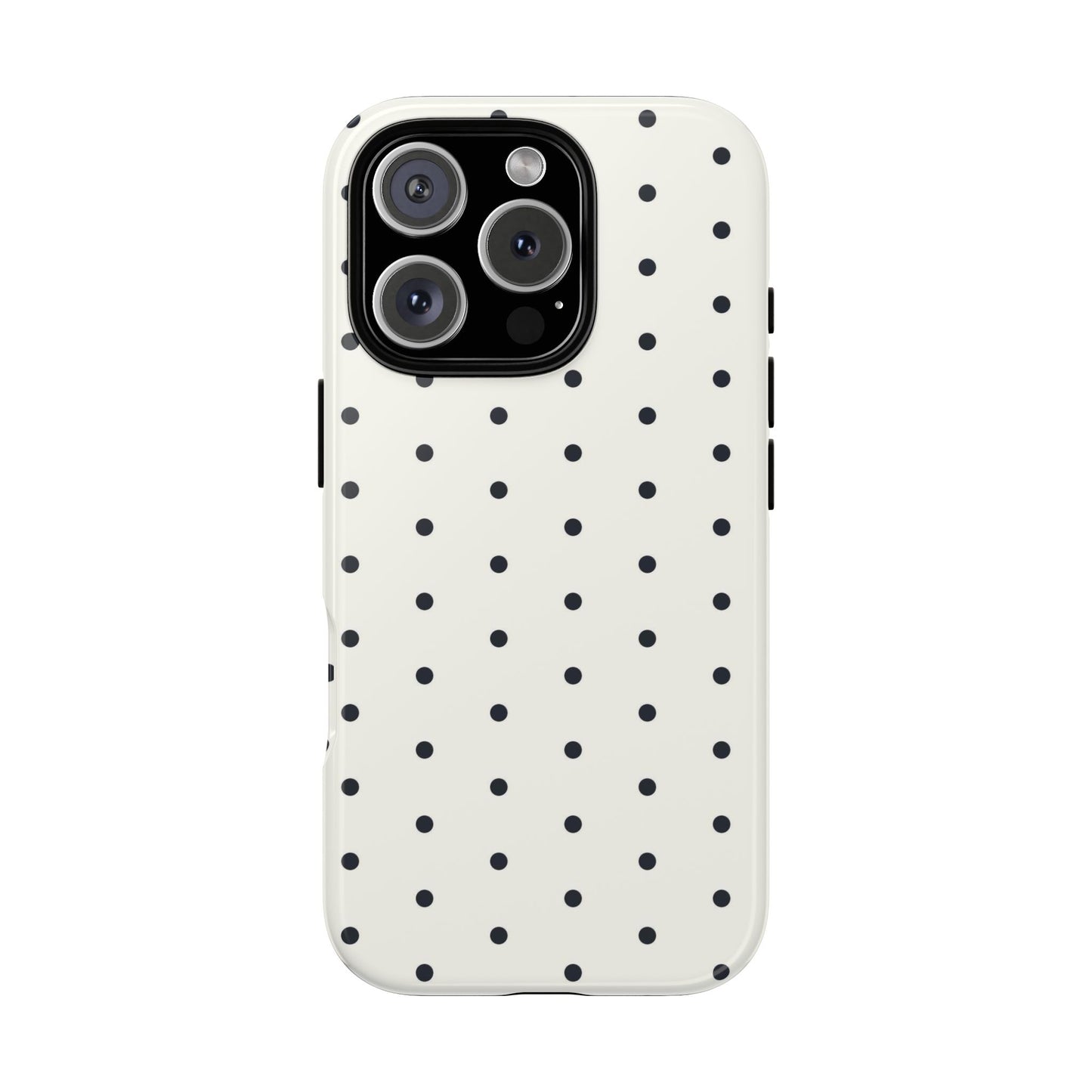 White Polka Dot Tough Case