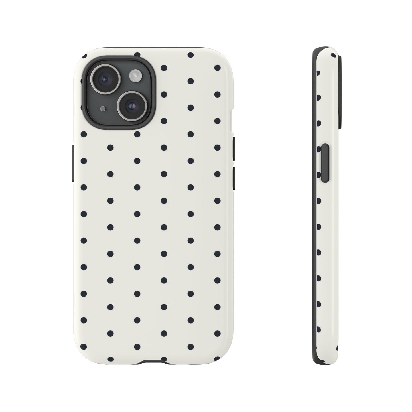 White Polka Dot Tough Case