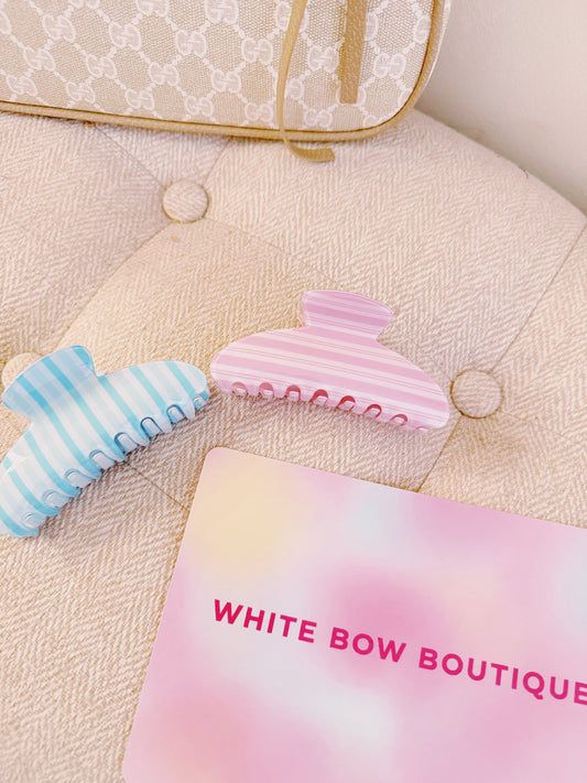 THE CANDY STRIPE CLAW CLIP