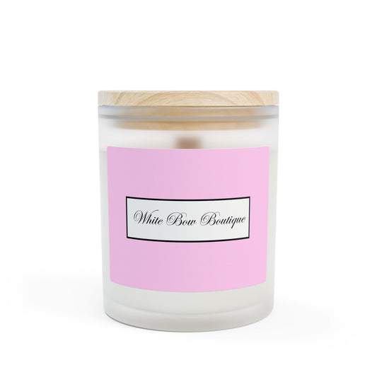 Frosted Glass Candle, 11oz - Vanilla