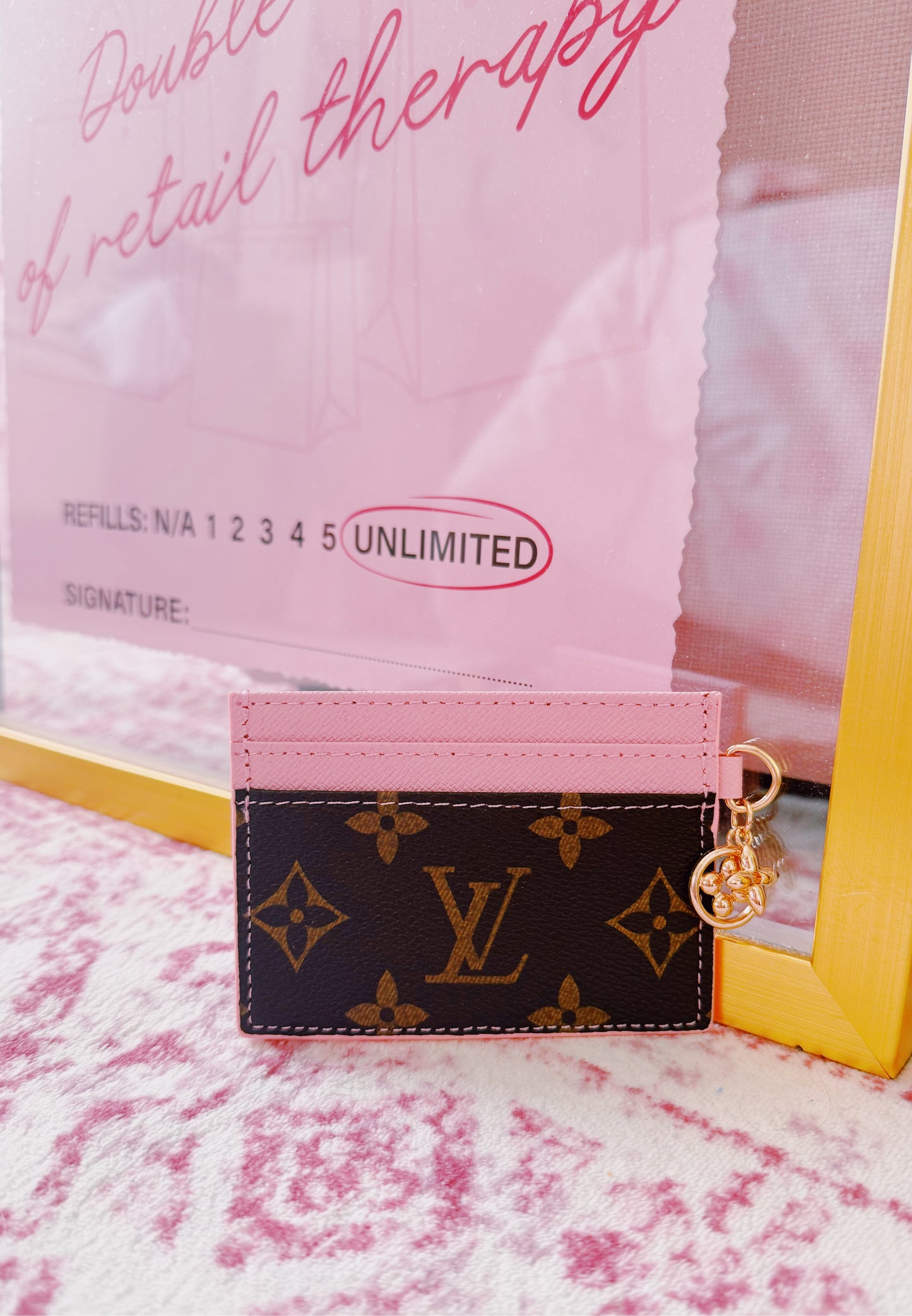 Pink Louis Card Holder