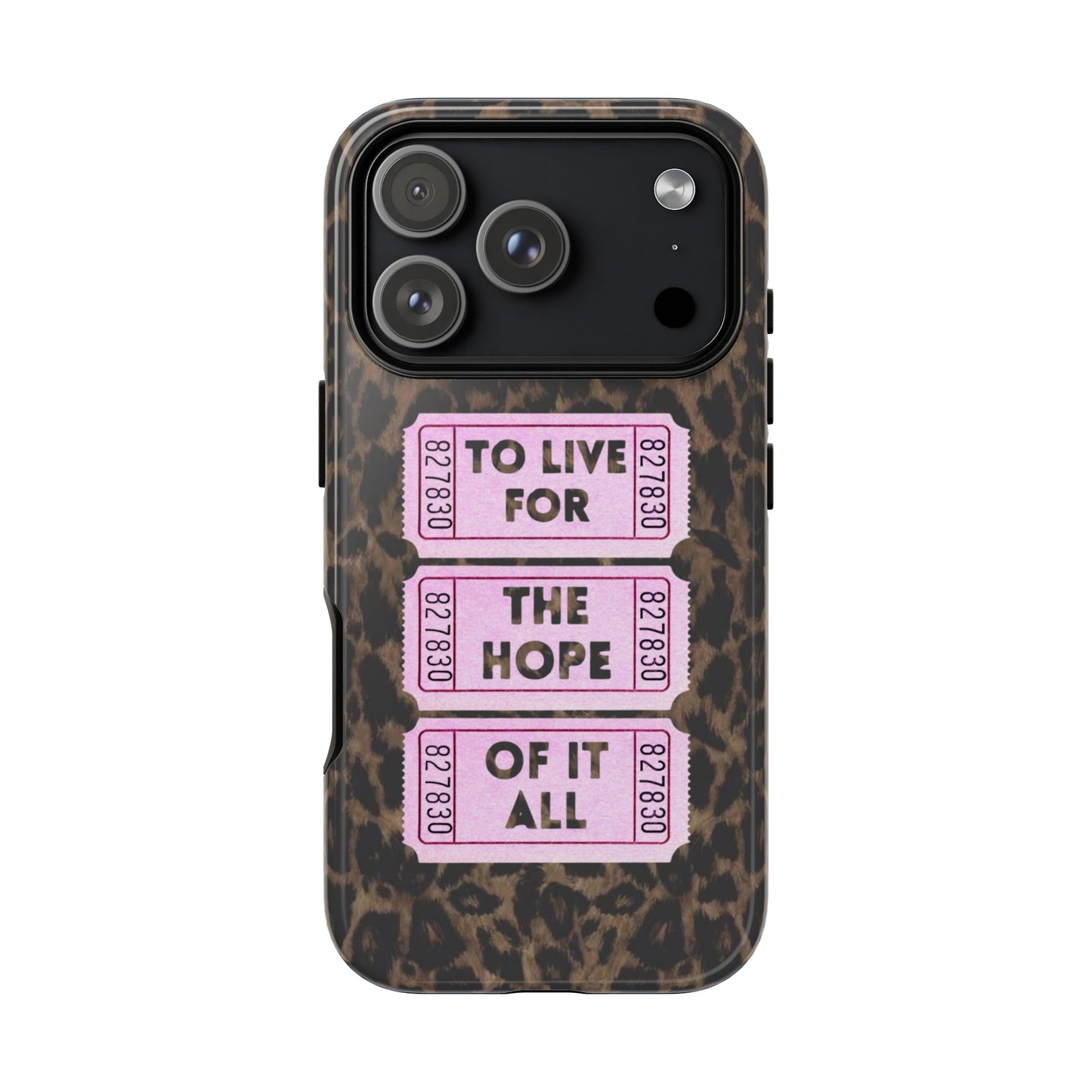 TO LIVE FOR THE HOPE OF IT ALL