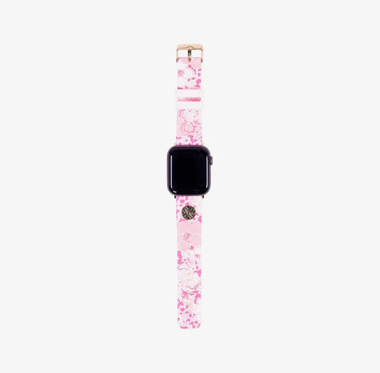 Lilly Pulitzer Silicone Apple Watch Band - Couch Shell Pink