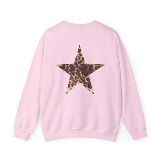 Cheetah Star Crewneck Sweatshirt