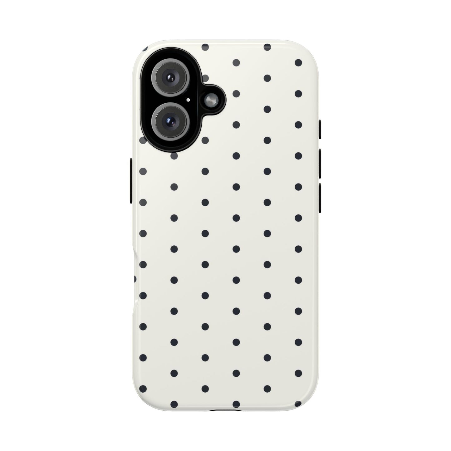 White Polka Dot Tough Case