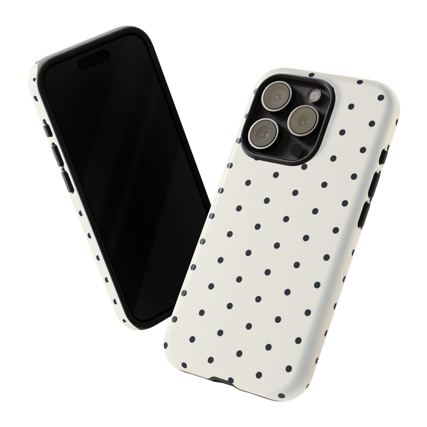 White Polka Dot Tough Case