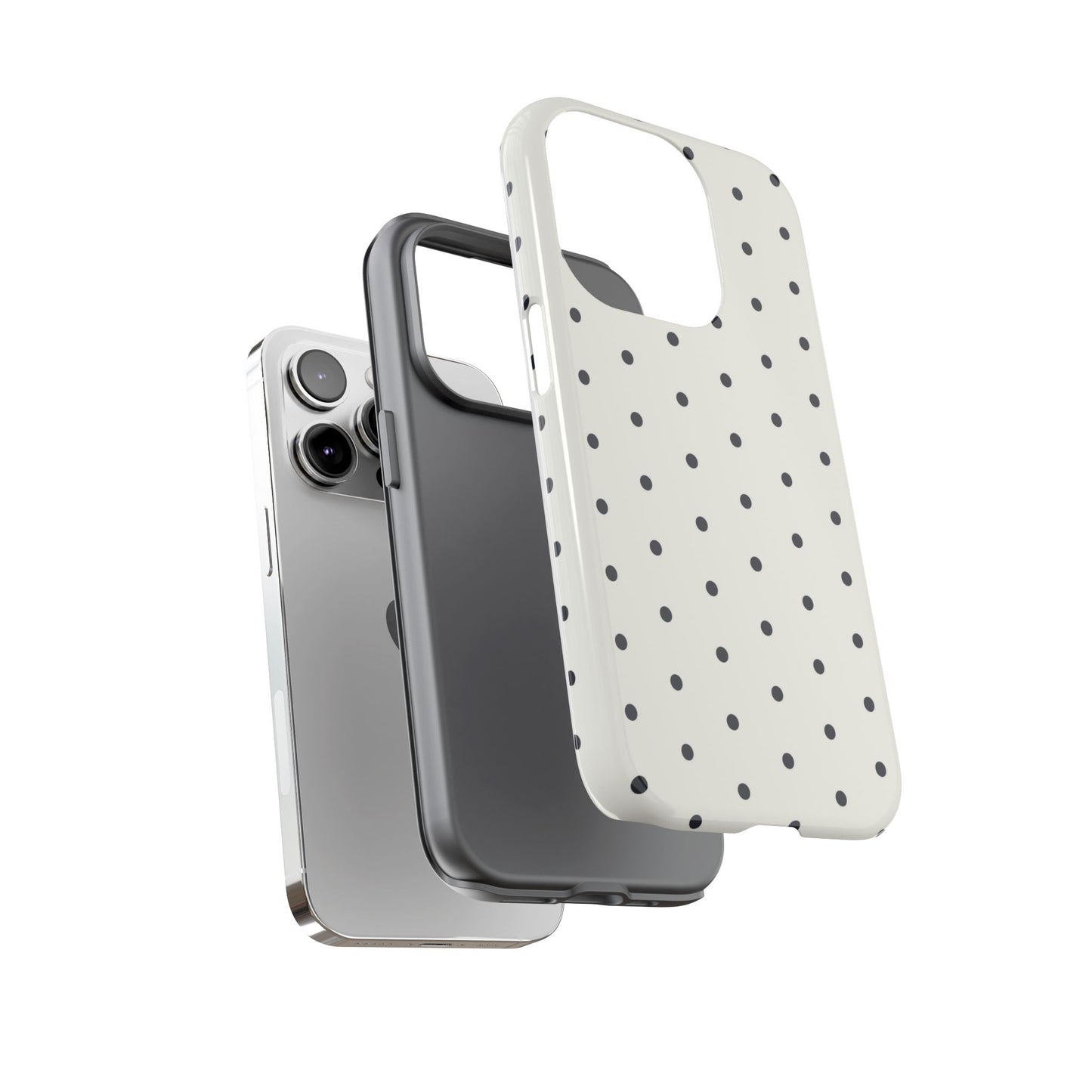 White Polka Dot Tough Case