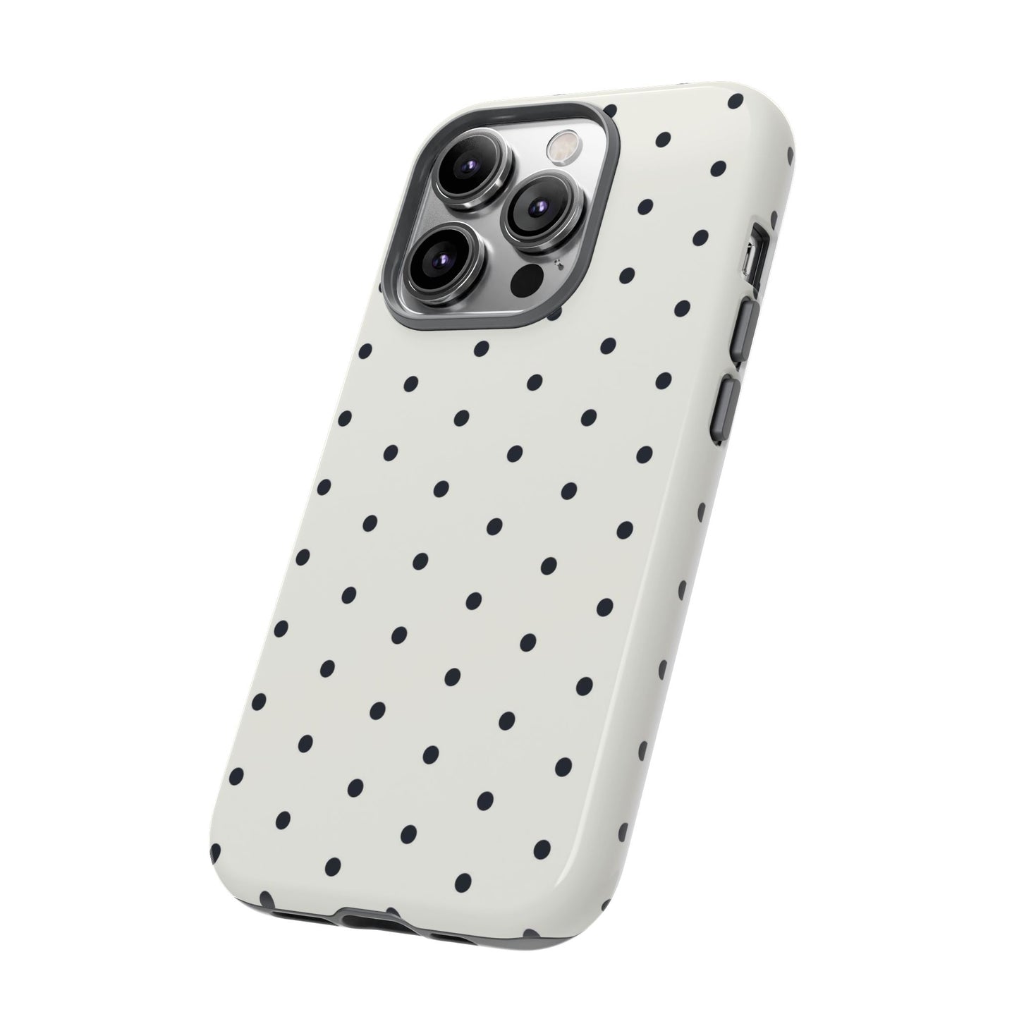 White Polka Dot Tough Case