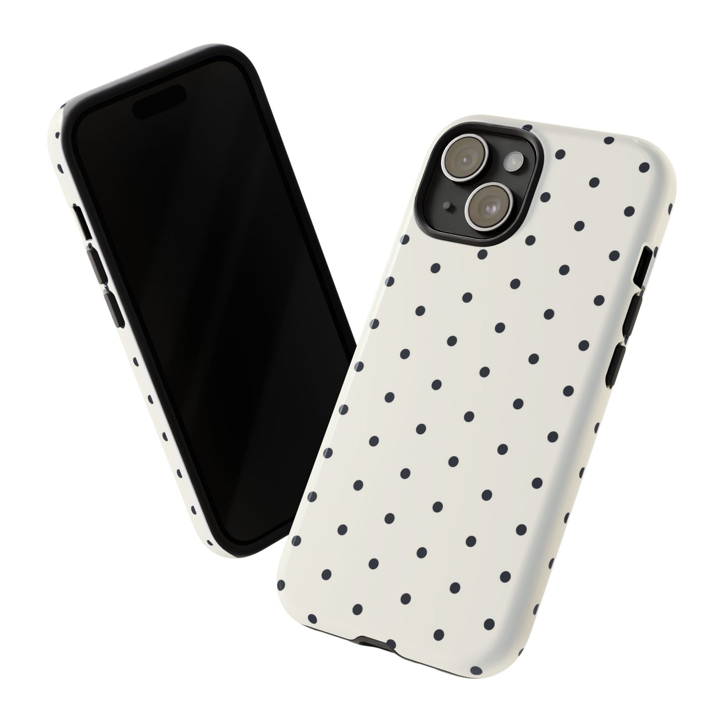 White Polka Dot Tough Case
