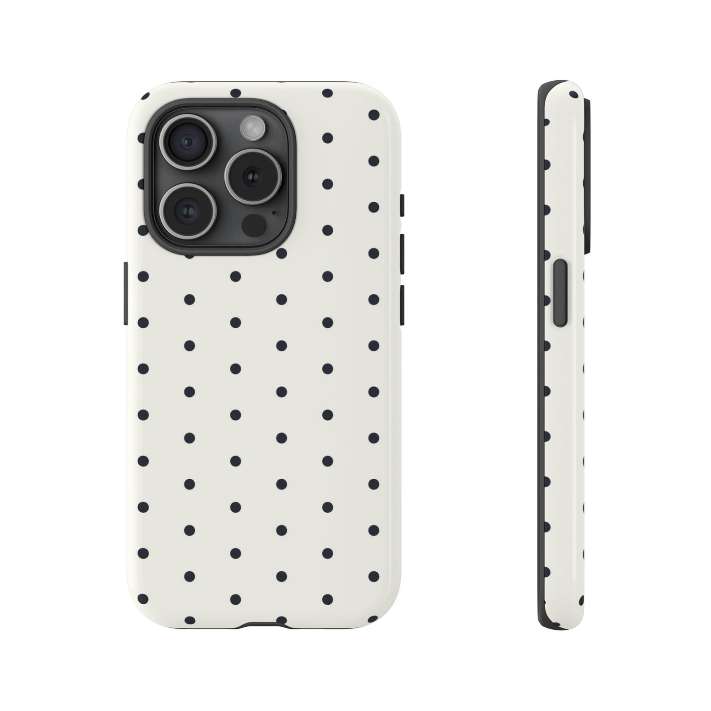 White Polka Dot Tough Case