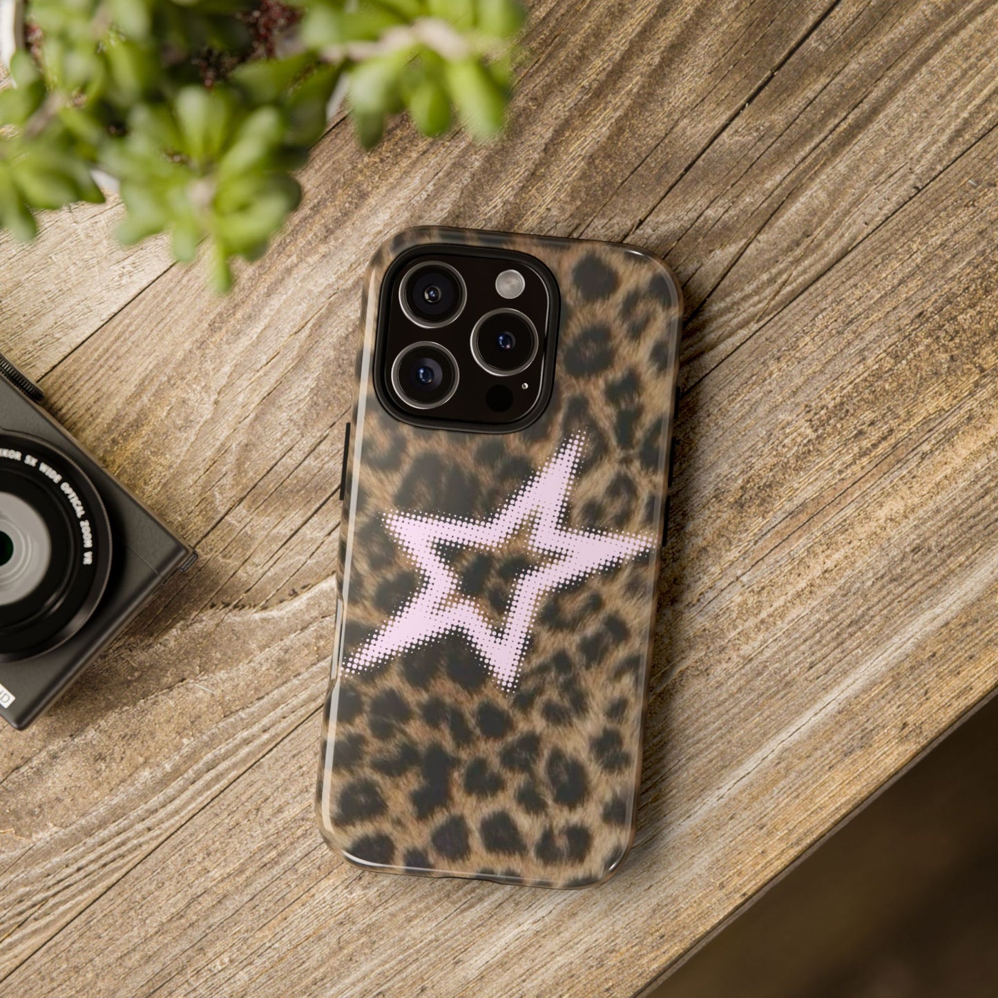 Pink Star Cheetah Case
