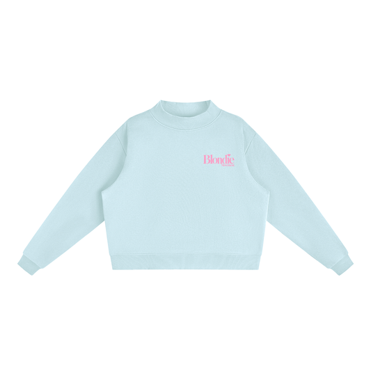 BLONDIE MOVEMENT Fleece Mock-Neck Sweatshirt