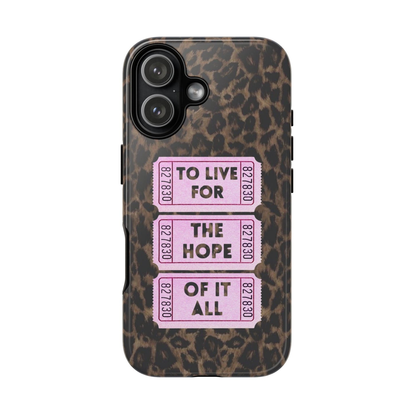 TO LIVE FOR THE HOPE OF IT ALL