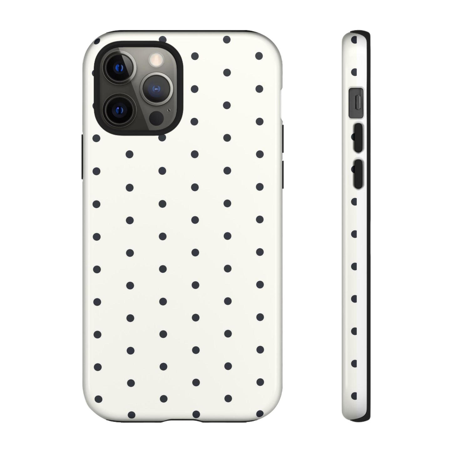 White Polka Dot Tough Case