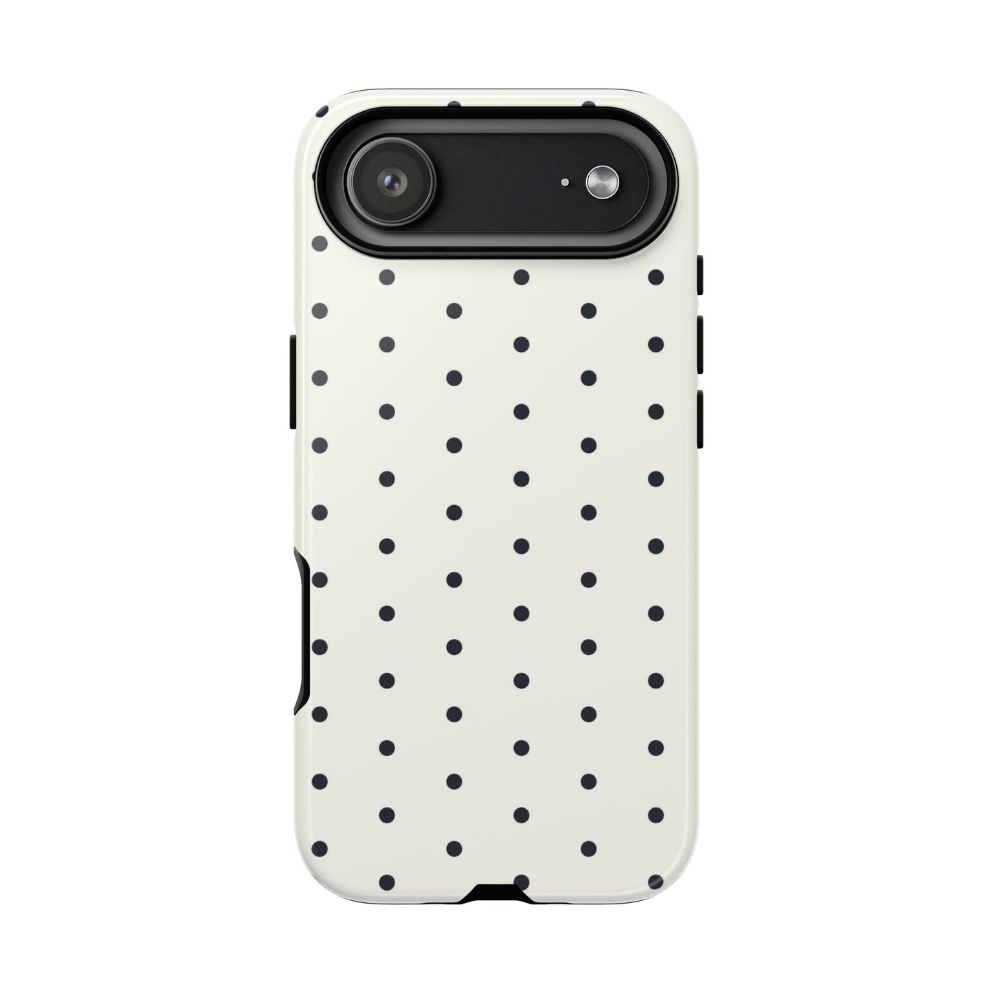 White Polka Dot Tough Case