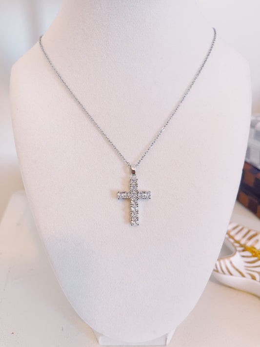 Silver Cross Necklace