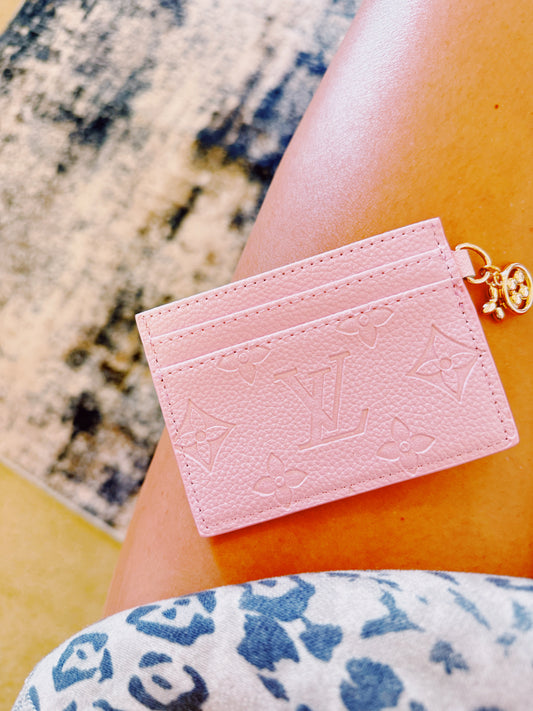 Pink Laci Card Holder