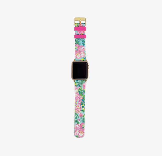 Lilly Pulitzer Silicon Apple Watch Fruity Flamingo