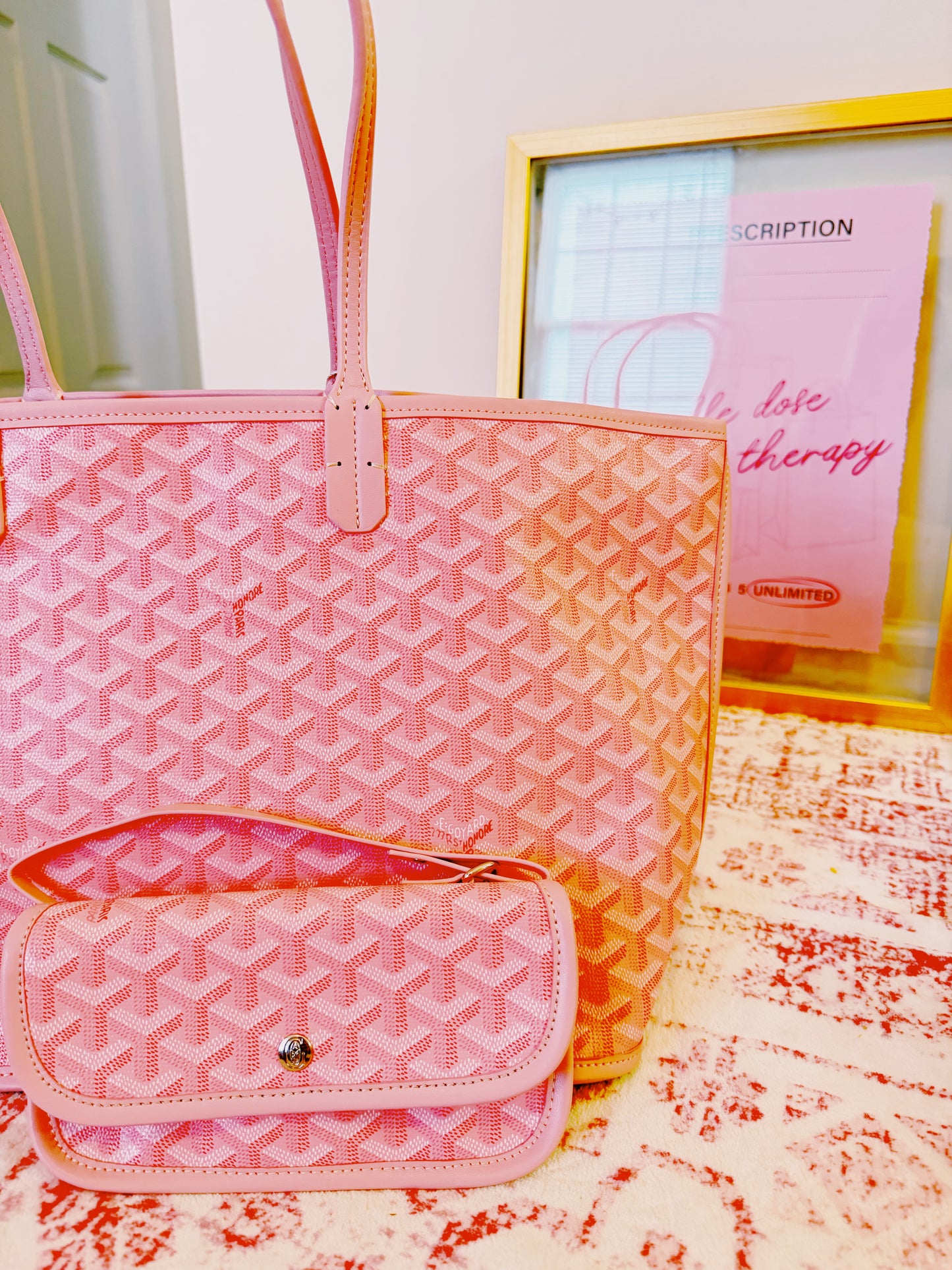 Pink Cabana Tote