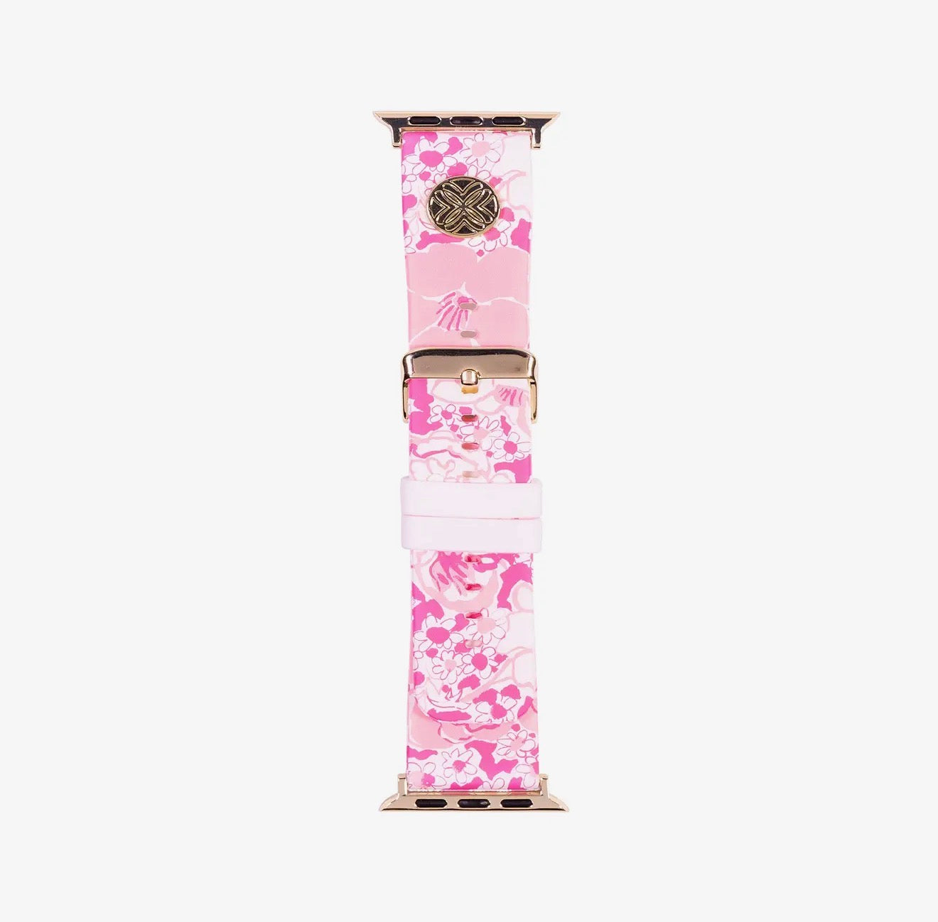 Lilly Pulitzer Silicone Apple Watch Band - Couch Shell Pink