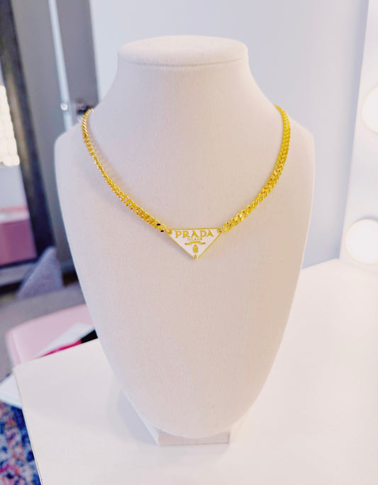 Paisley Necklace - Thick Chain