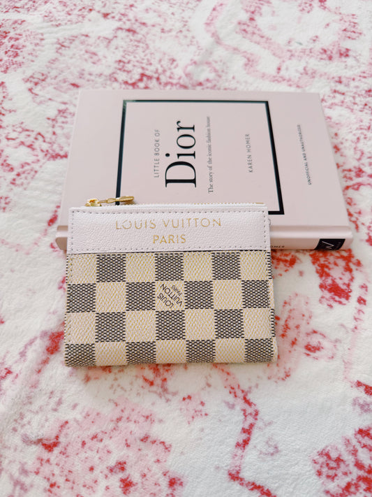 Beige Card Wallet