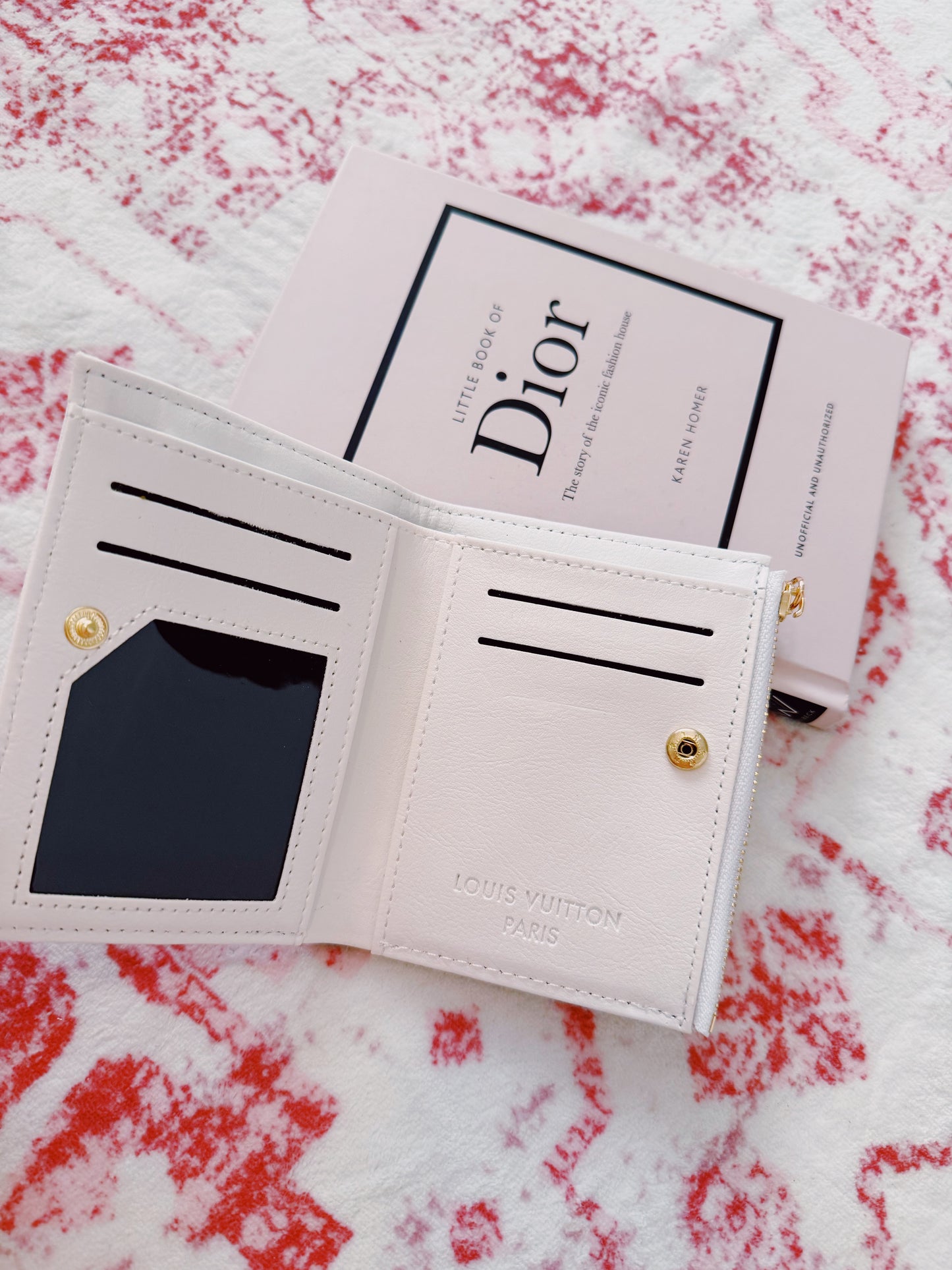 Beige Card Wallet